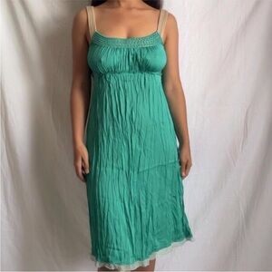 Elegant Green Mini Dress